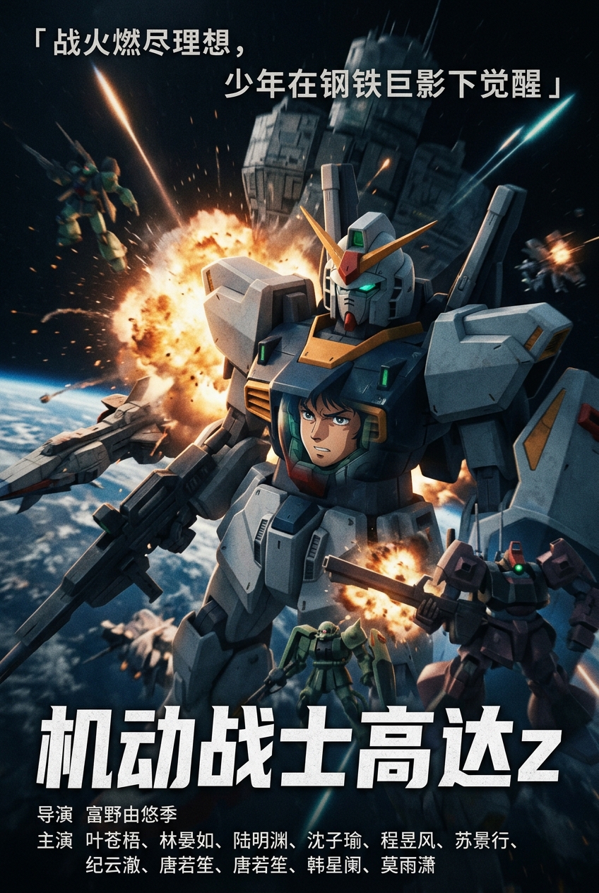 《机动战士高达z》主视觉海报